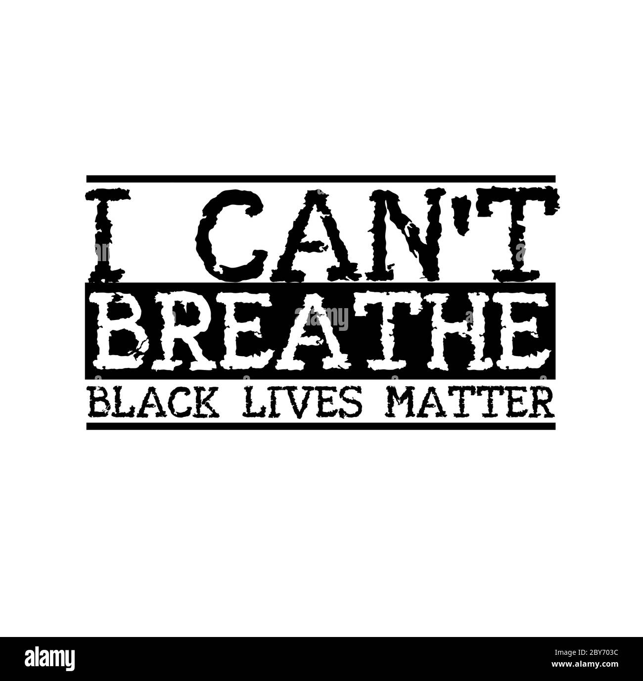 Illustration graphique de Black Lives Matter (BLM) à utiliser comme poster pour sensibiliser à l'inégalité raciale : brutalité policière et préjugés contre l'Afr Illustration de Vecteur