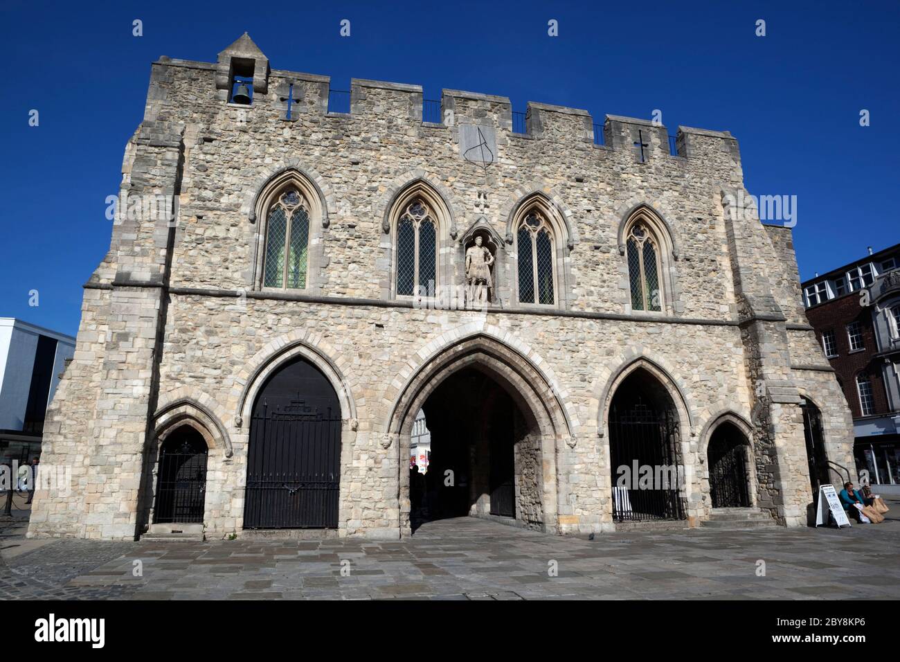 L'entrée médiévale de Bargate, vieille ville de 800 ans, Southampton, Hampshire, Angleterre, Royaume-Uni Banque D'Images