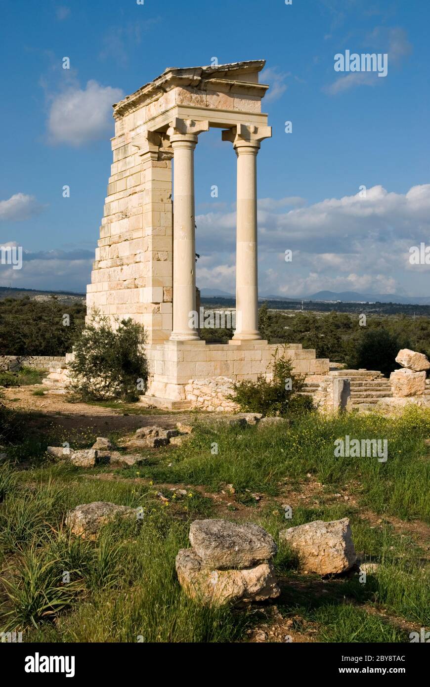 Temple d'Apollon, Sanctuaire d'Apollon Ylatis, Limassol, Chypre (Sud) Banque D'Images