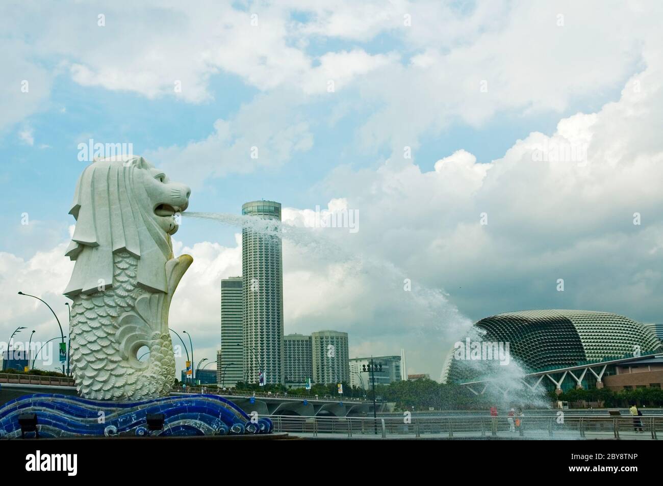 Statue de Merlion, Singapour Banque D'Images