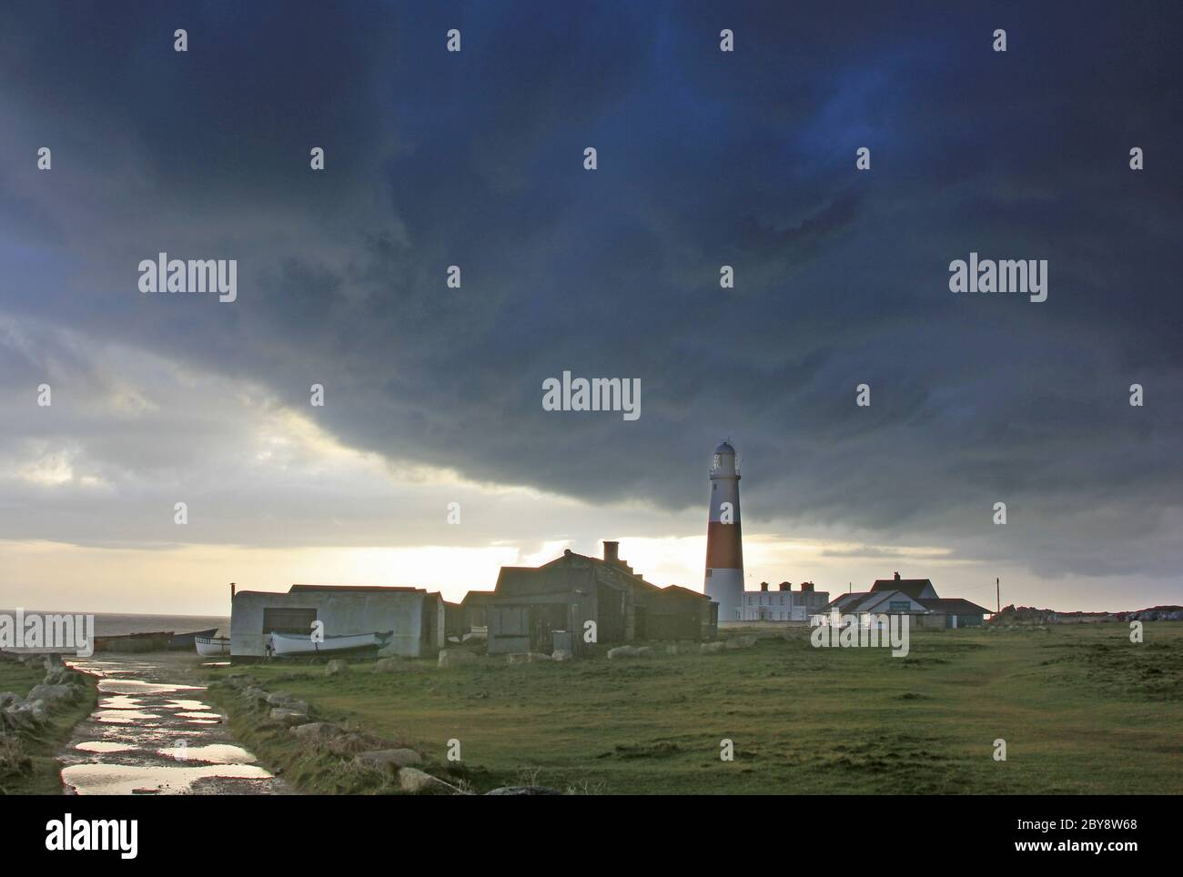 Portland Bill Light House Banque D'Images