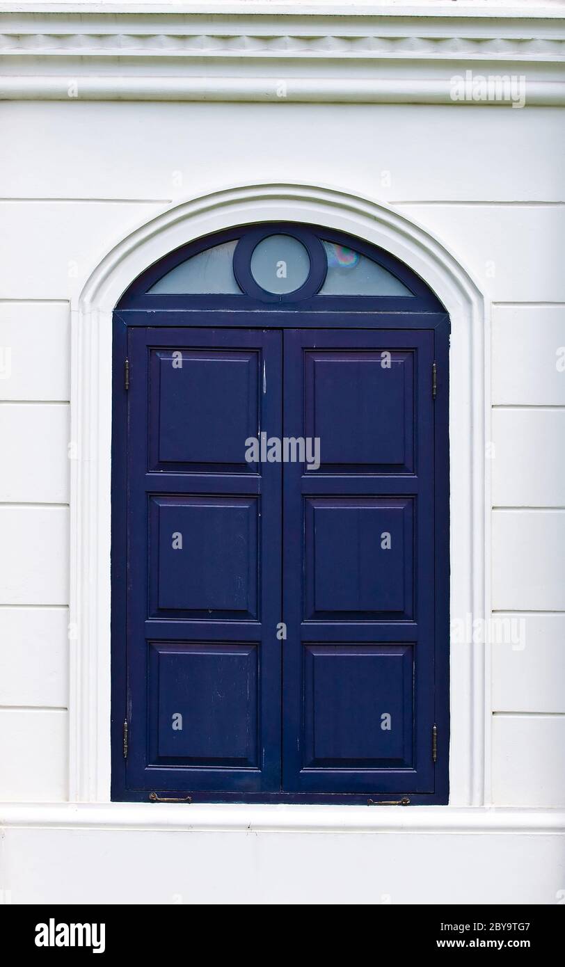 fenêtres en bois Banque D'Images