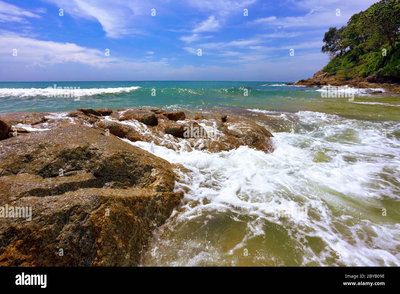 Plage tropical exotique. Banque D'Images