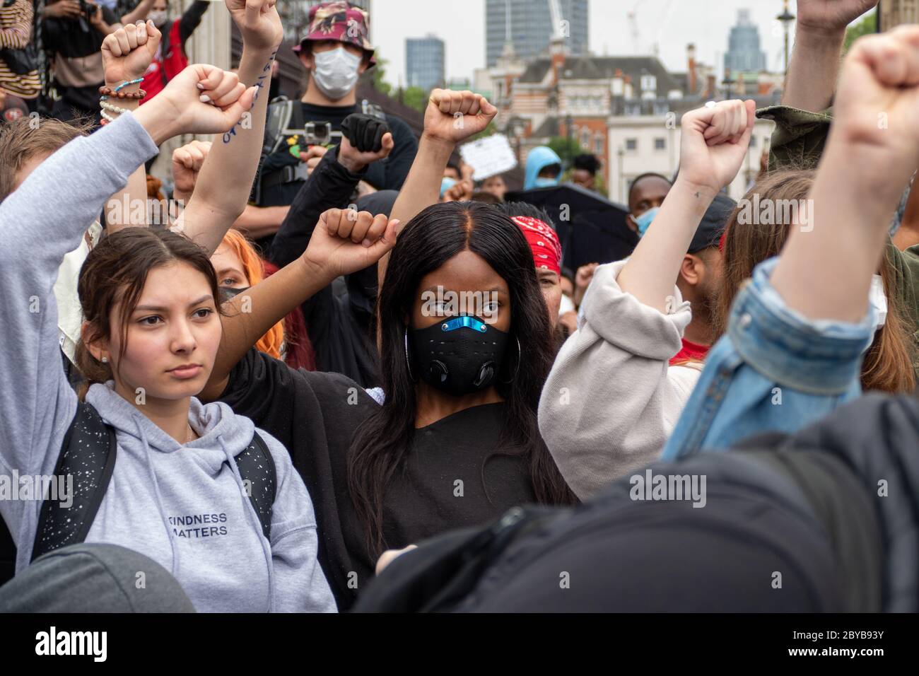 Black Lives Matter manifestation Londres 2020 Banque D'Images