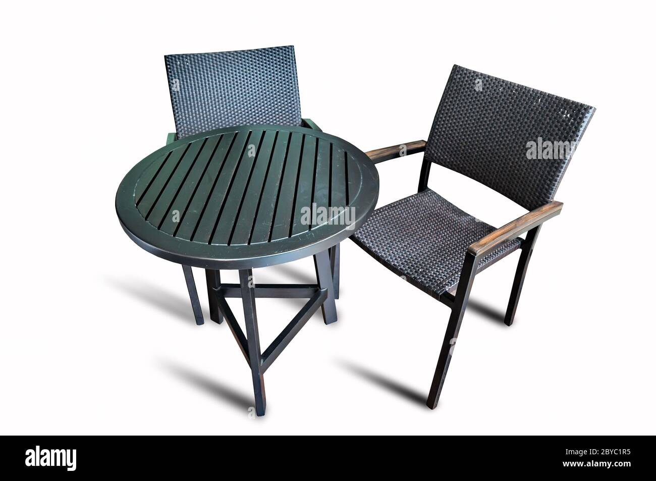 Une table et deux chaises Banque D'Images