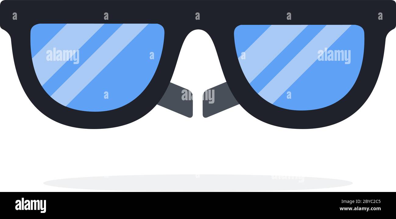 lunettes 3d pour vecteur de réalité virtuelle isolé à plat Illustration de Vecteur