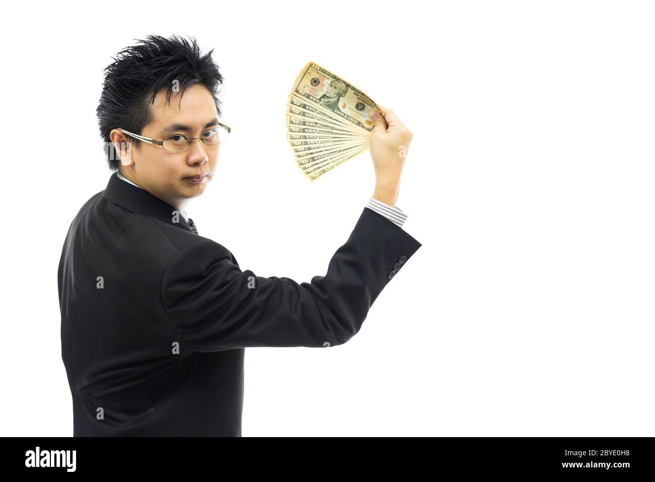 Businessman with money Banque D'Images