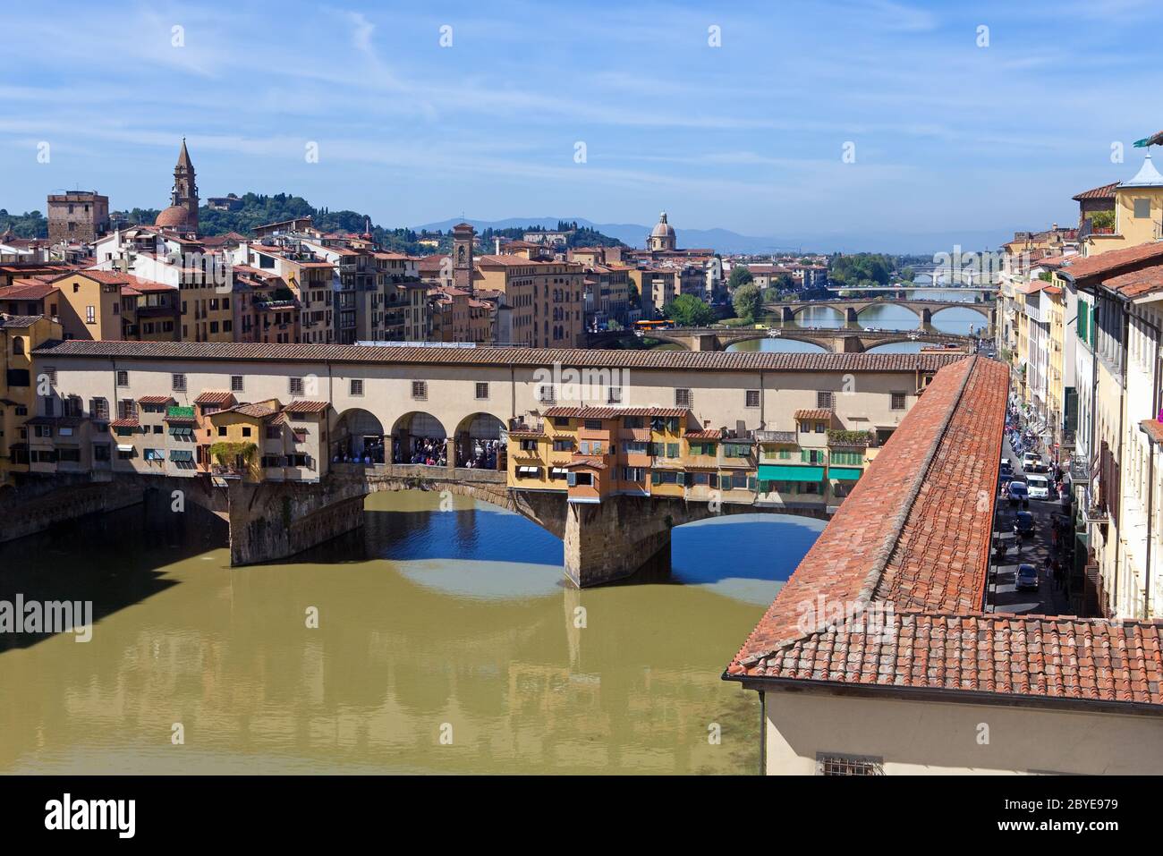 L'Italie. Florence. Bridge Ponte Vecchio Banque D'Images