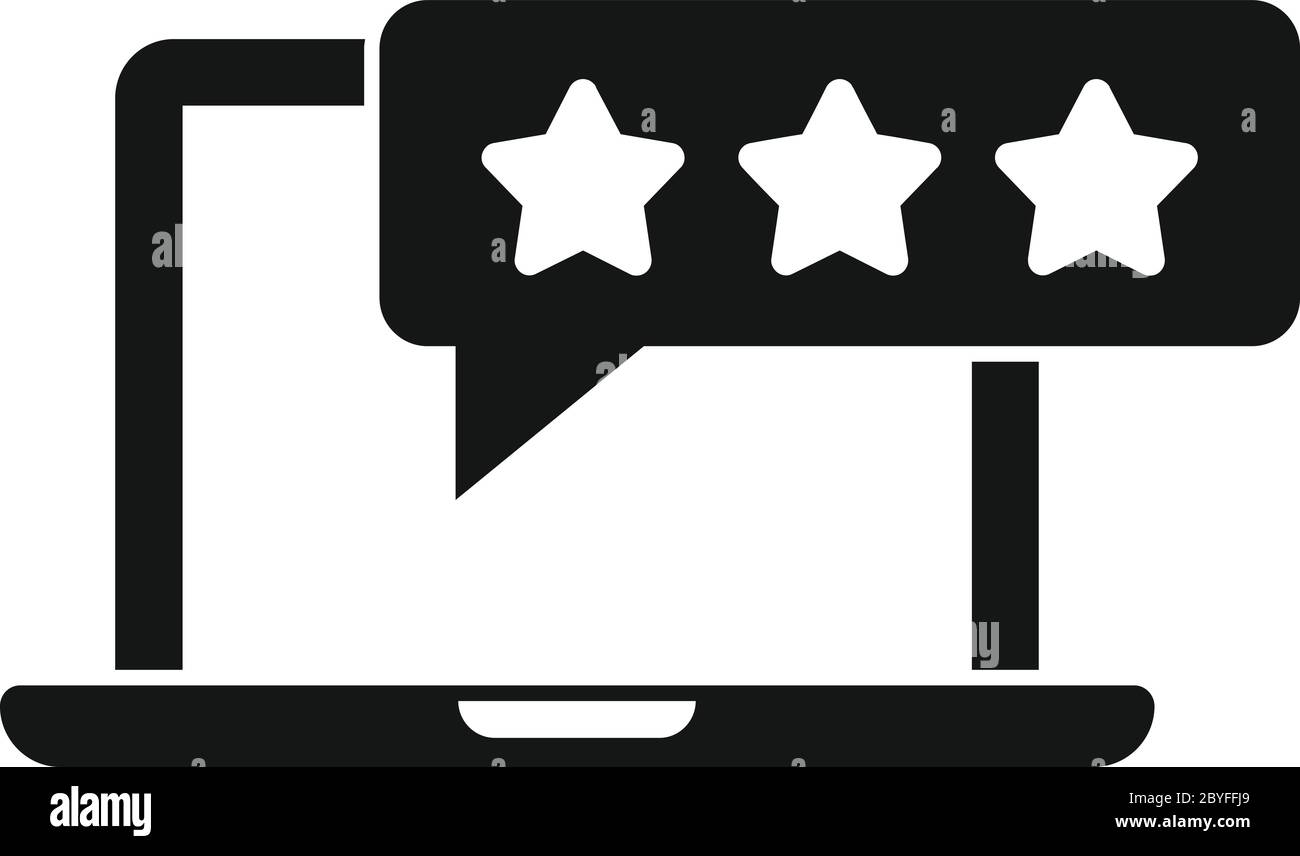 Icône de contenu attrayant pour PC portable. Illustration simple de l'icône vecteur de contenu d'ordinateur portable pour la conception Web isolée sur fond blanc Illustration de Vecteur