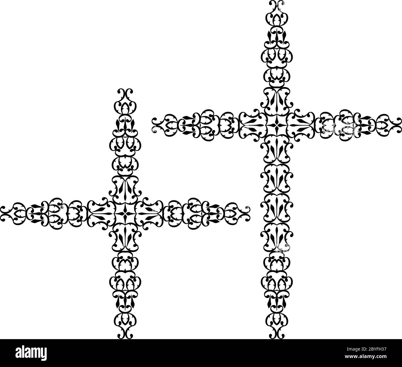 Croix chrétienne Vector Art Design Illustration de Vecteur