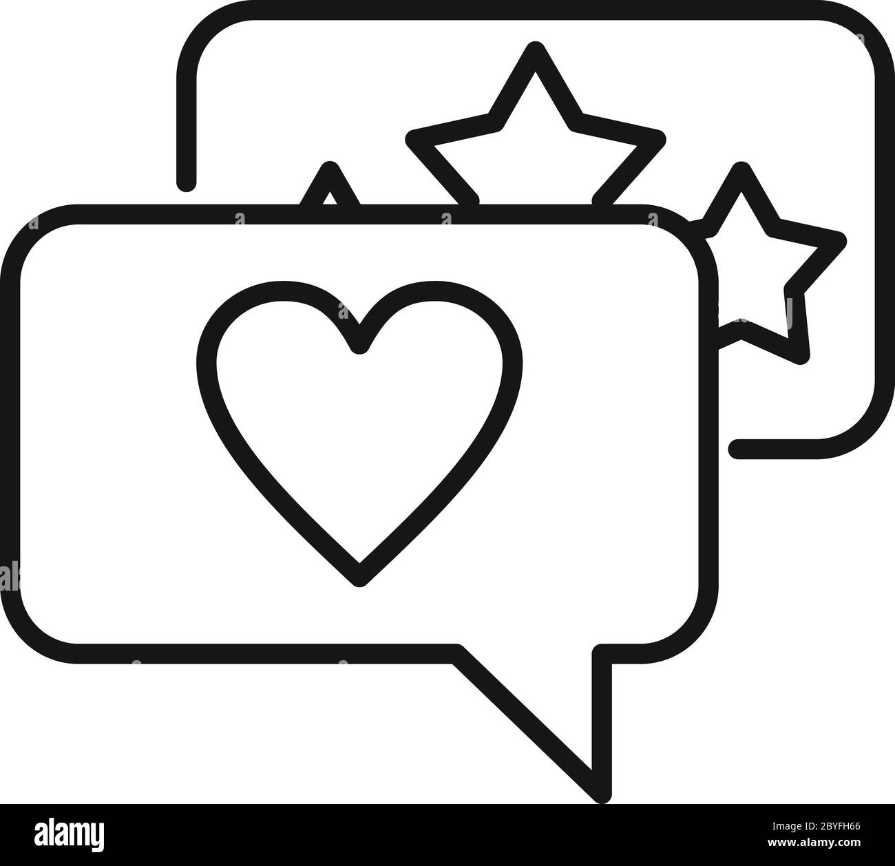 Icône de contenu de discussion captivant. Contour captivant chat contenu vecteur icône pour la conception Web isolé sur fond blanc Illustration de Vecteur