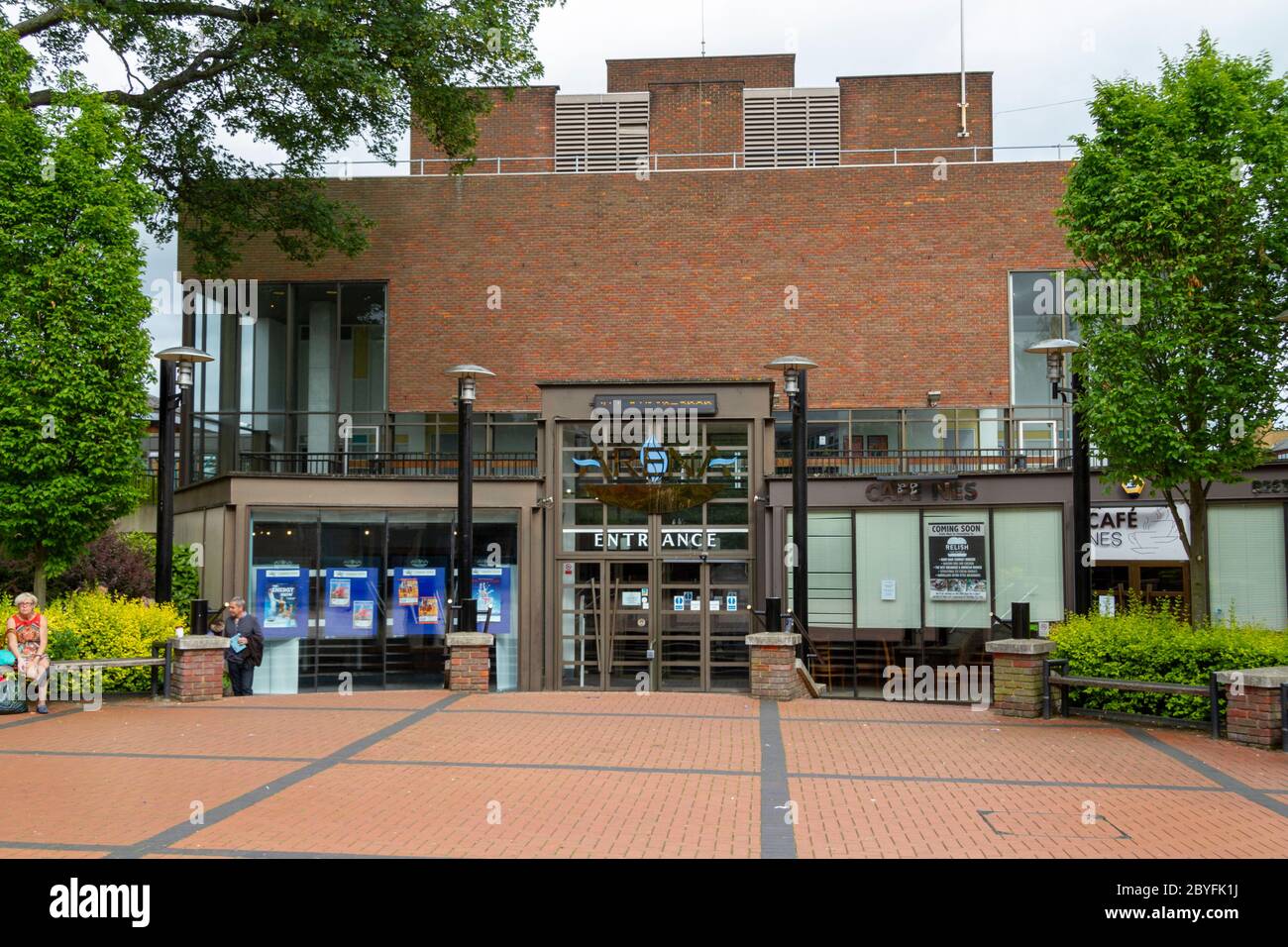 The Alban Arena, Civic Center, (anciennement l'hôtel de ville de St Albans) un théâtre et un lieu musical à St. Albans, Herts, Royaume-Uni. Banque D'Images