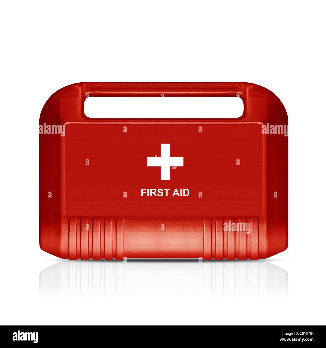 Trousse de premiers soins rouge Banque D'Images