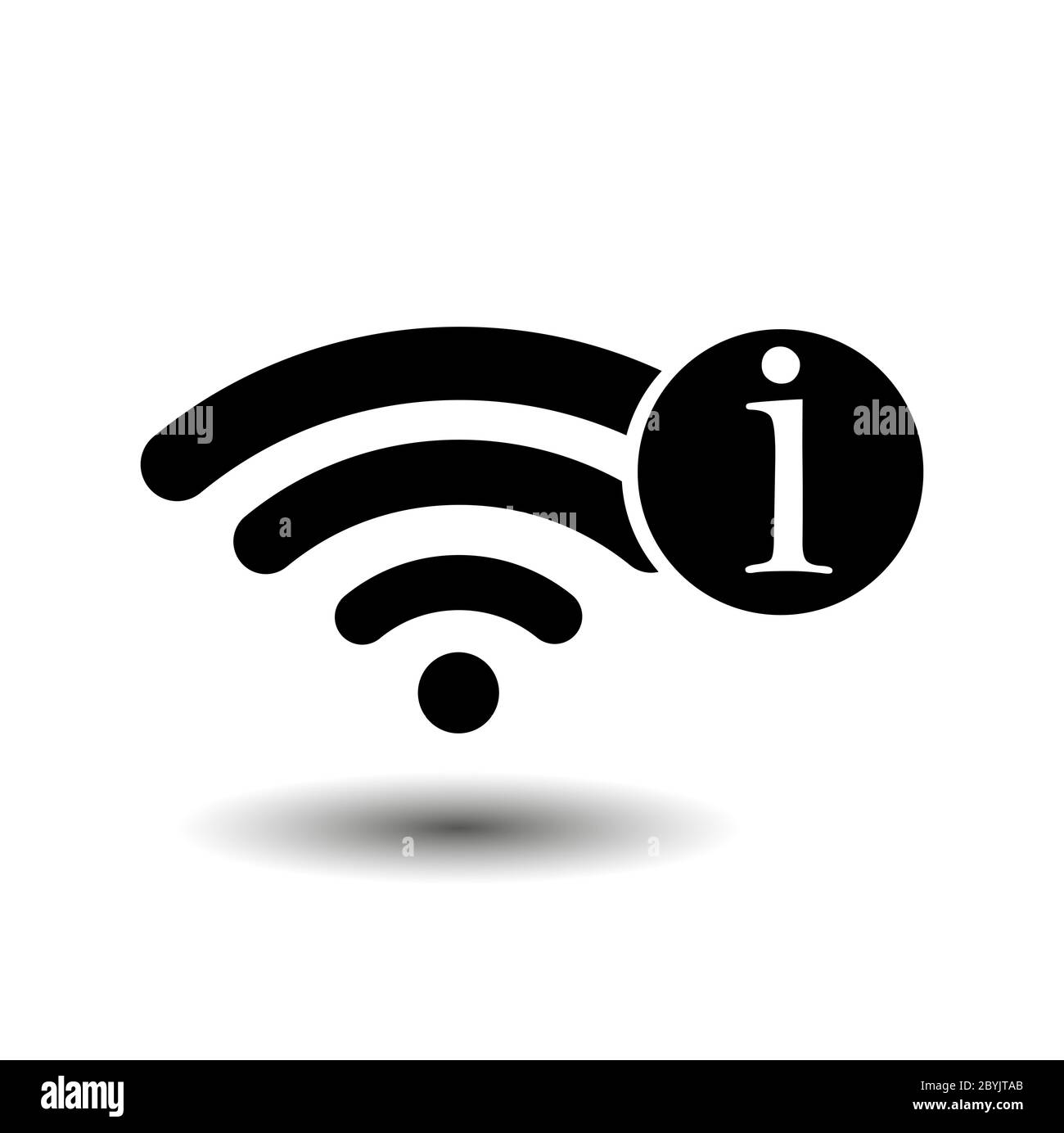 Pas d'icônes Internet, wi-fi, réseau en noir sur fond blanc. Vecteur EPS 10. Illustration de Vecteur