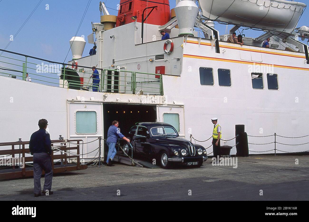 1954 Bristol 403 conduite sur l'île de Man TT grossier en 1991 Banque D'Images