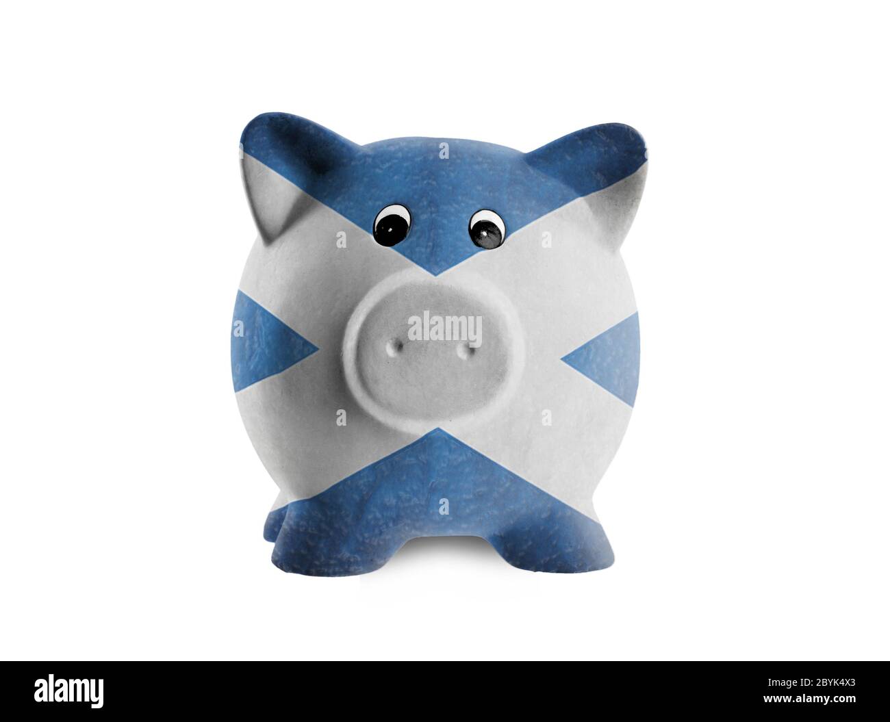 Tirelire en céramique avec la peinture du drapeau national Banque D'Images