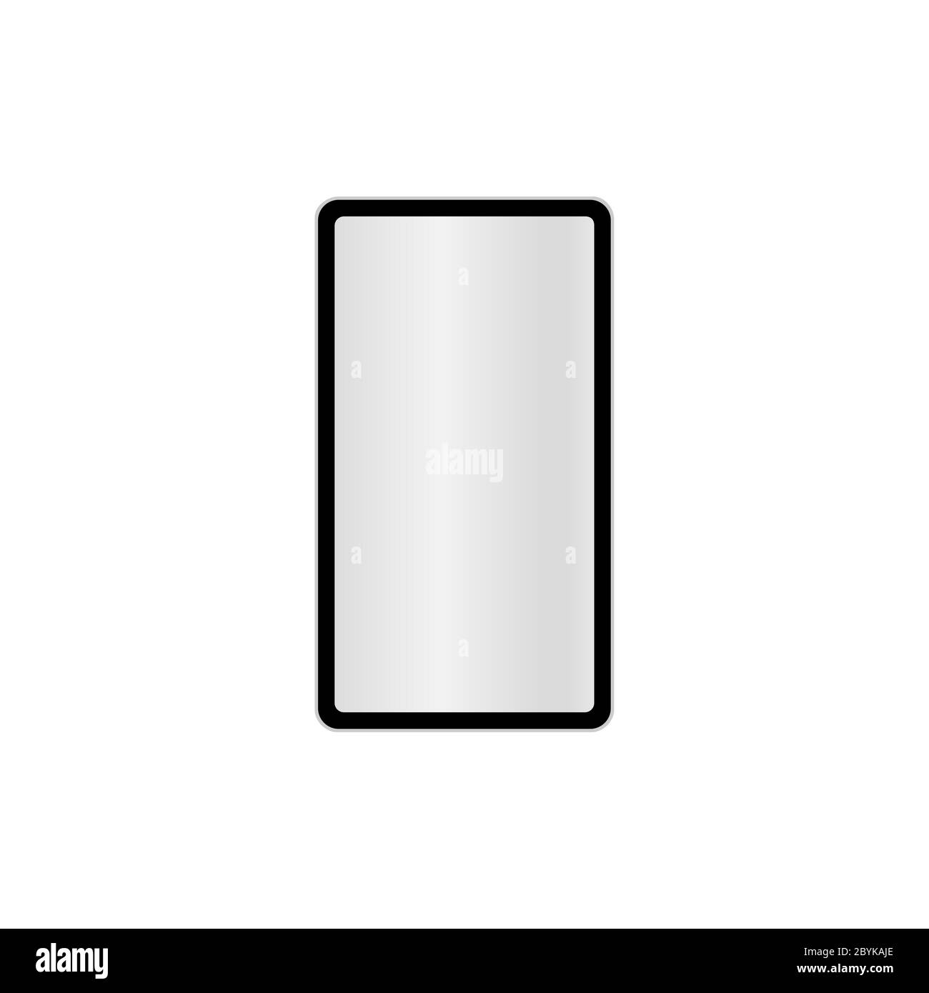 Icône de smartphone ou de téléphone portable en noir. Icône de ligne téléphonique pour le Web, mobile sur fond blanc isolé. Vecteur EPS 10. Illustration de Vecteur