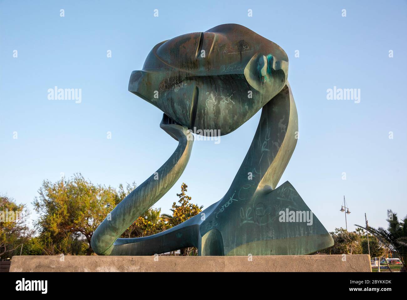 La sculpture du rêve du Millénaire (EL SUENO DEL MILENIO) au parc Tematico, Arrecife, Lanzarote Banque D'Images