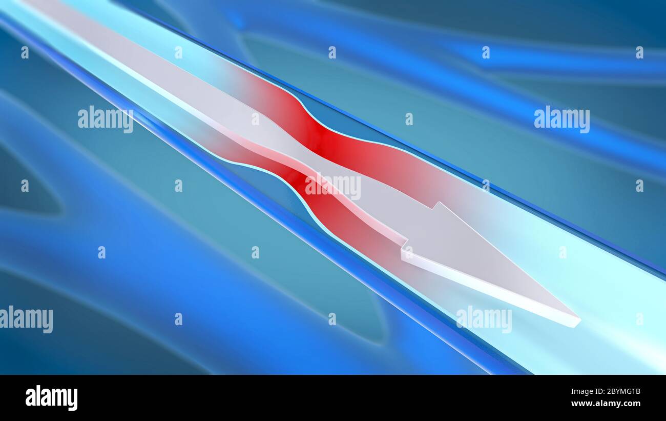 Illustration 3d d'une artère rétrécie et constriction des vaisseaux sanguins ou de l'artériosclérose appelée Banque D'Images