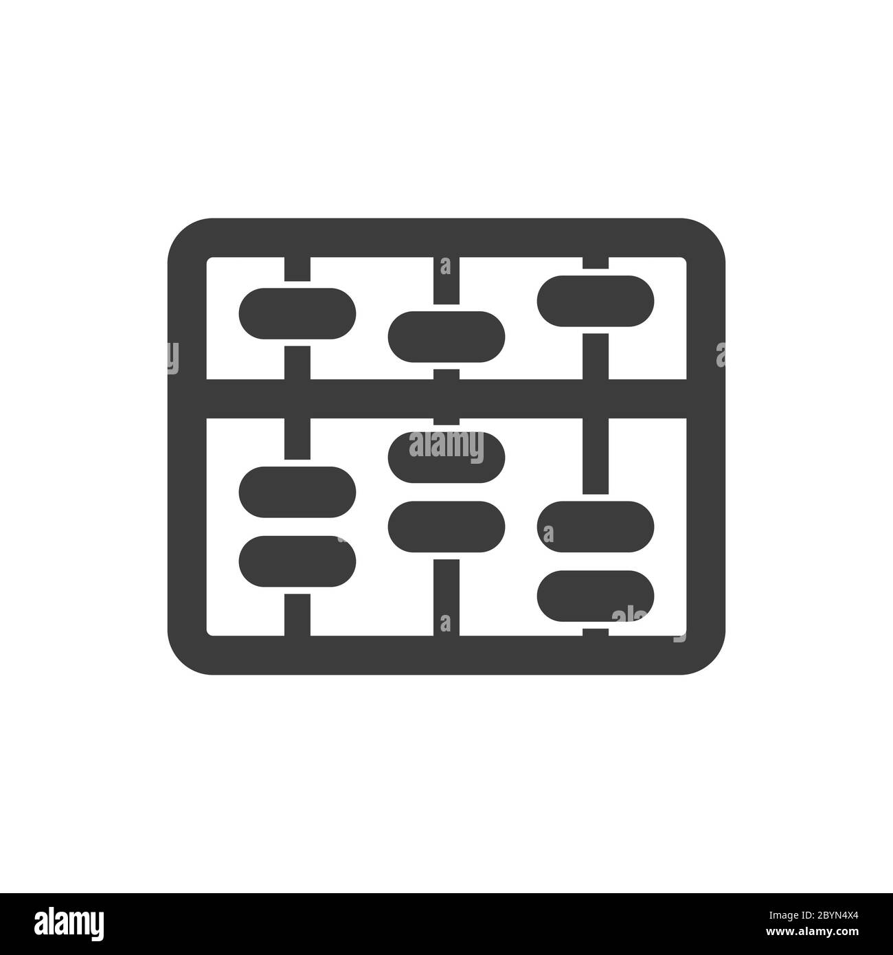 Icône de l’abaque Banque D'Images