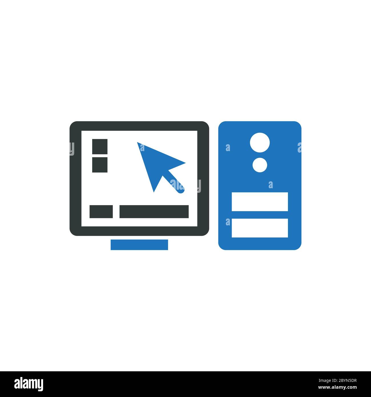 Icône de l’ordinateur Banque D'Images