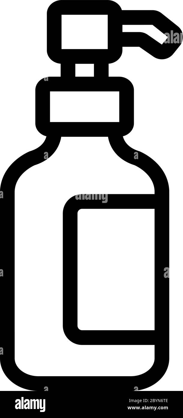 démaquillant cosmétologie mousse bouteille icône vecteur illustration Illustration de Vecteur