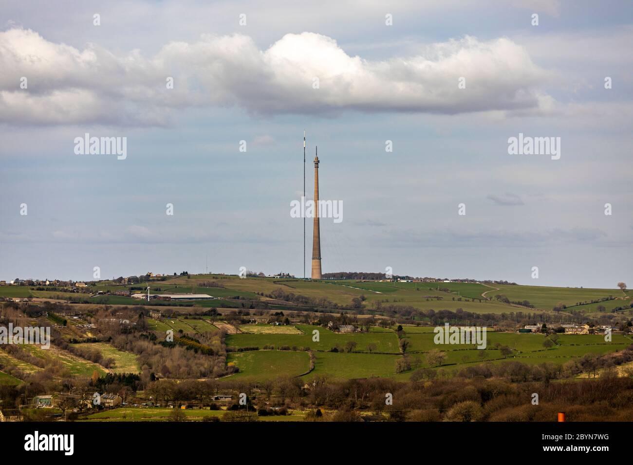 Station de transmission Emley Moor Banque D'Images