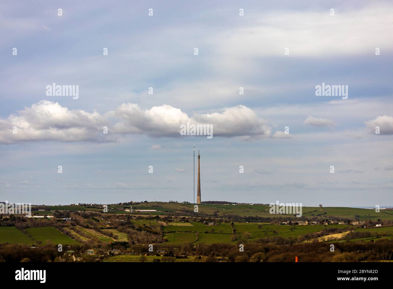 Station de transmission Emley Moor Banque D'Images