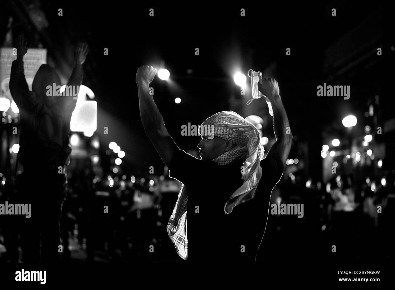 Riot de protestation de Boston 2020 Banque D'Images