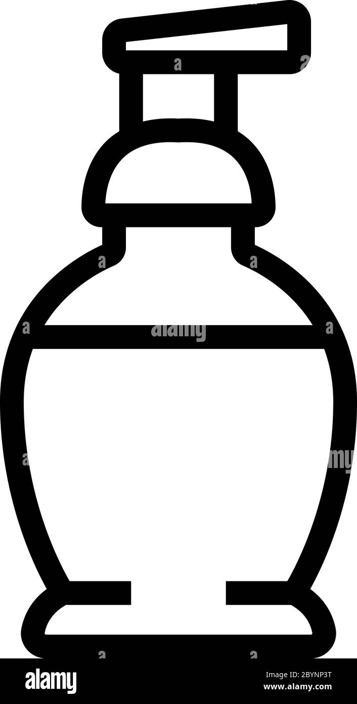 illustration vectorielle de l'icône du flacon pulvérisateur de démaquillant Illustration de Vecteur
