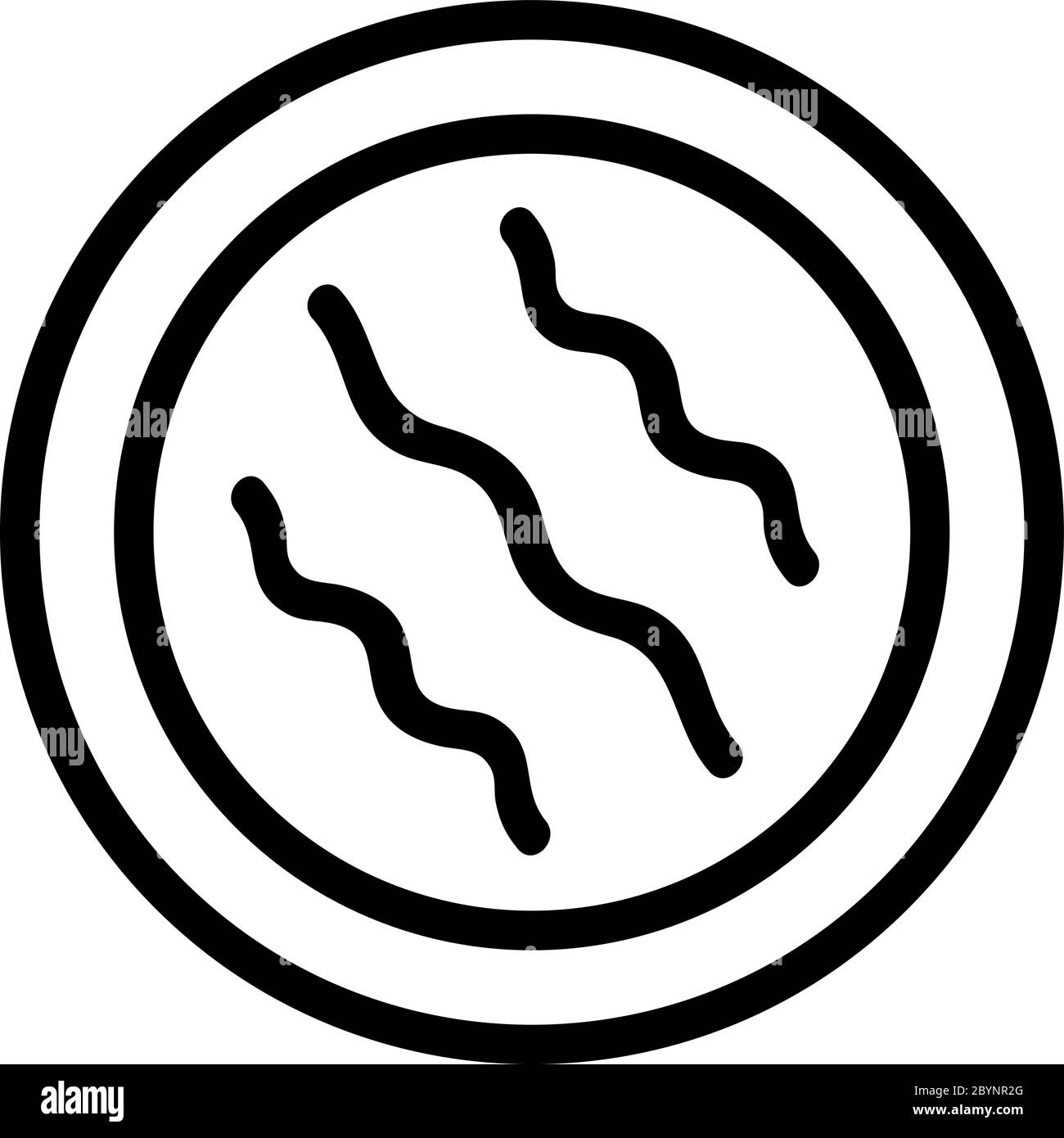illustration vectorielle de l'icône représentant un tampon exfoliate de coton démaquillant Illustration de Vecteur