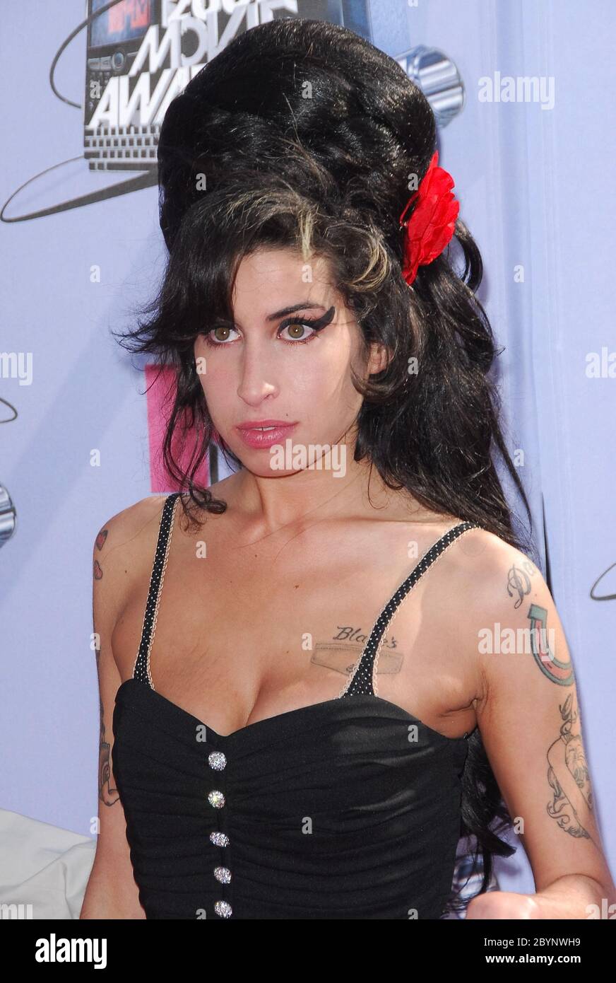 Amy Winehouse aux MTV Movie Awards 2007 - arrivées à l'amphithéâtre Gibson, Universal Studios Hollywood, Universal City, CA. L'événement a eu lieu le dimanche 3 juin 2007. Photo par: SBM / PictureLux - référence du fichier # 34006-6683SBMPLX Banque D'Images