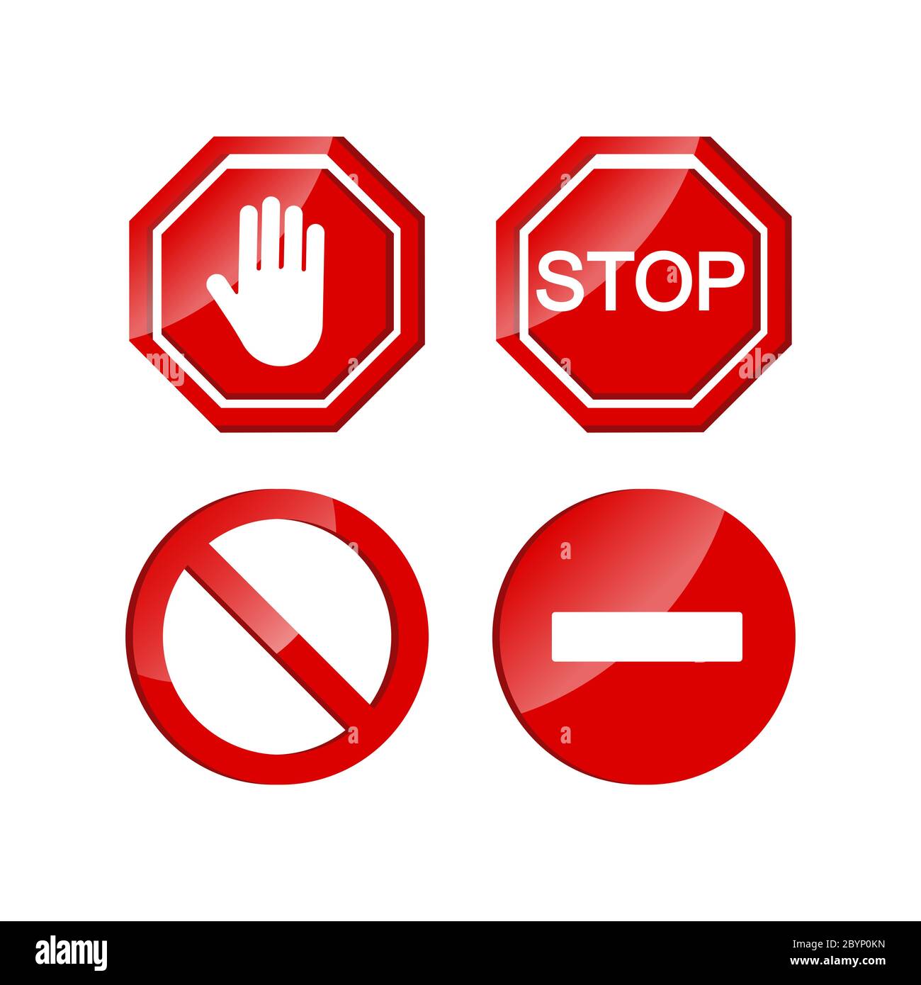 Icône Arrêter le jeu. Symbole interdit plat sur un fond blanc isolé. Vecteur EPS 10. Illustration de Vecteur