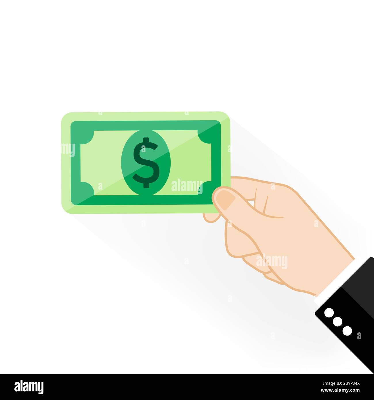 Logo d'icône de billet de banque, d'argent ou de dollar plat sur fond blanc  isolé. Vecteur EPS 10 Image Vectorielle Stock - Alamy