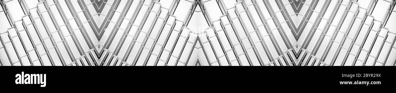 vue panoramique et perspective de dessous de verre gris acier de hauteur gratte-ciel de bâtiment, concept d'affaires de la réussite de l'architecture industrielle Banque D'Images