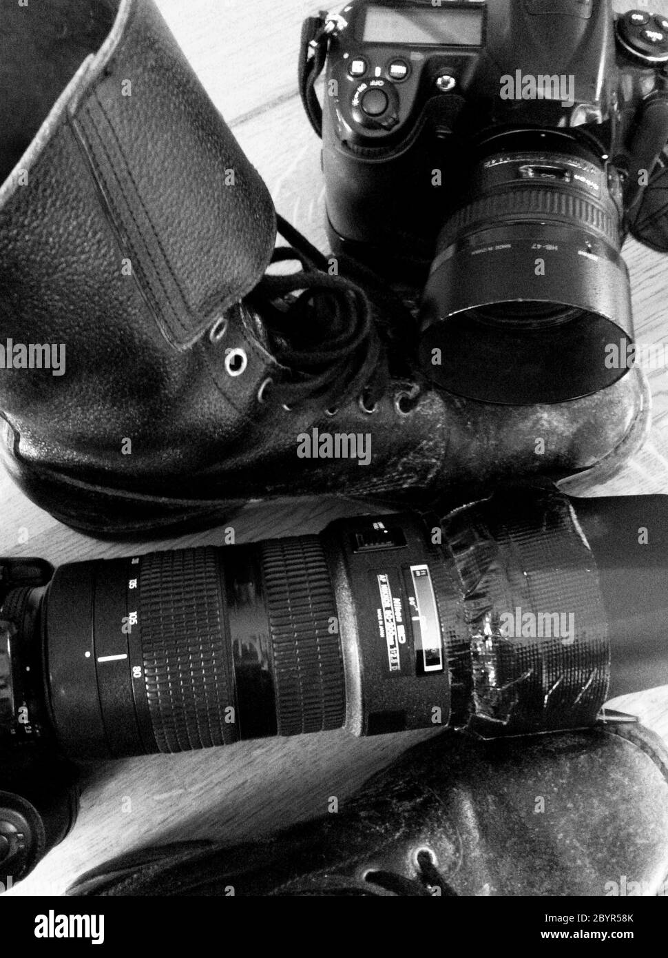Appareils photo de la presse, Nîmes, France Banque D'Images