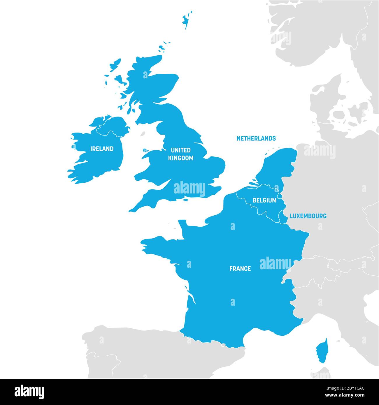 carte europe ouest