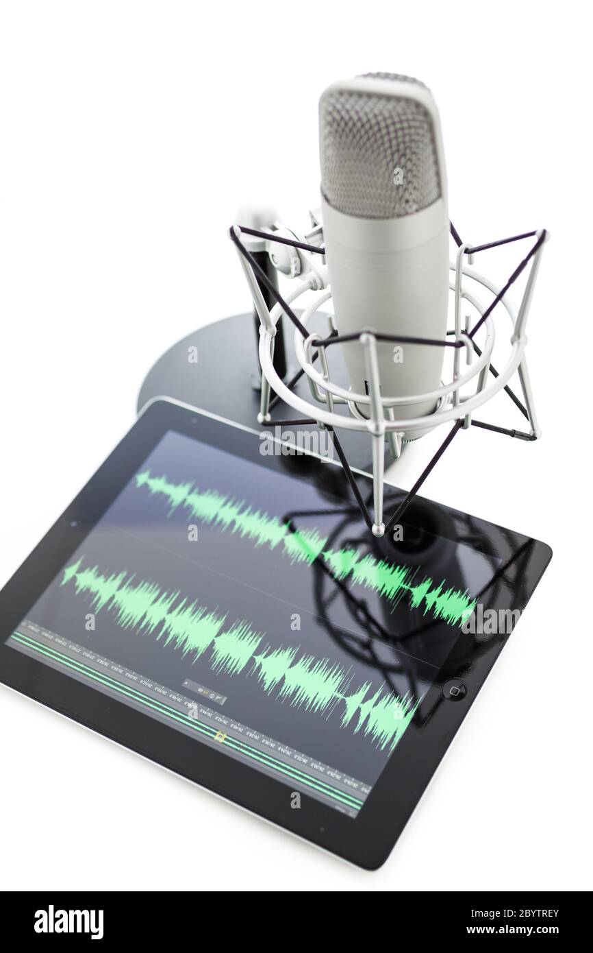 Podcasting Banque D'Images