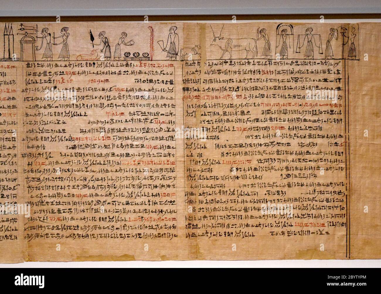 Metropolitan Museum of Art, New York, livre égyptien des morts Banque D'Images