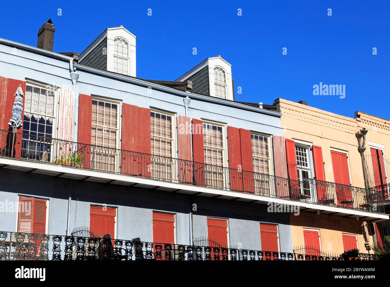 Decatur Street, quartier français, la Nouvelle Orléans, Louisiane, USA Banque D'Images
