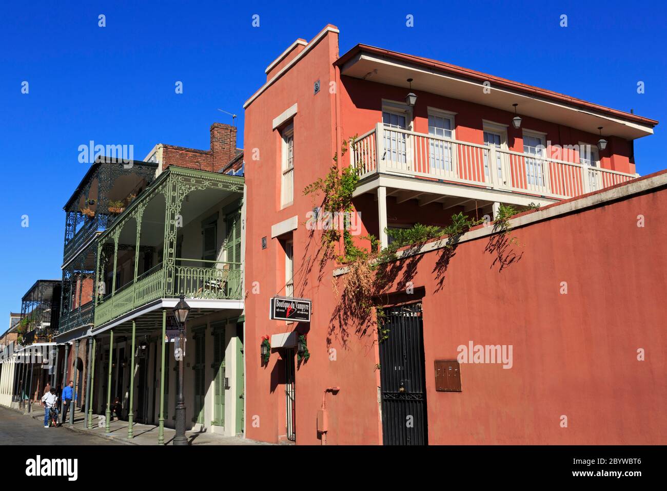 St. Ann Street, French Quarter, la Nouvelle-Orléans, Louisiane, États-Unis Banque D'Images