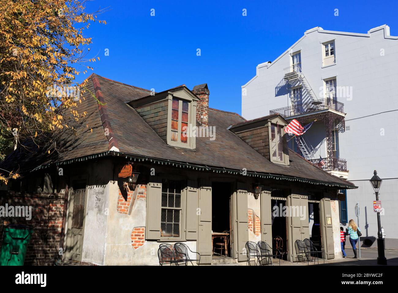 Lafitte's Blacksmith Shop, Bourbon Street, French Quarter, la Nouvelle-Orléans, Louisiane, États-Unis Banque D'Images