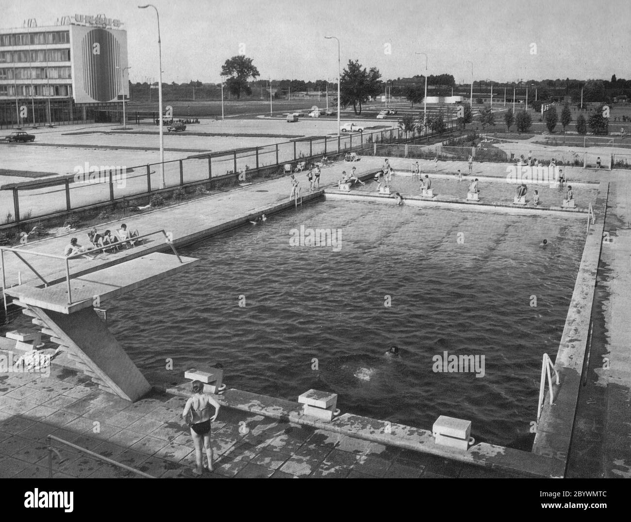 Piscines à Ursus ca. 1975 Banque D'Images