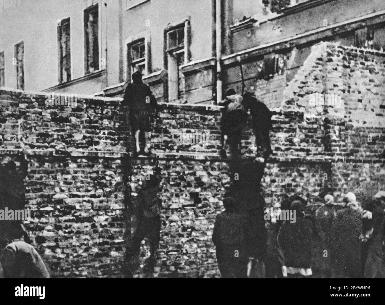 Ghetto de Varsovie. Contrebande de nourriture ca. 1941-1942 Banque D'Images