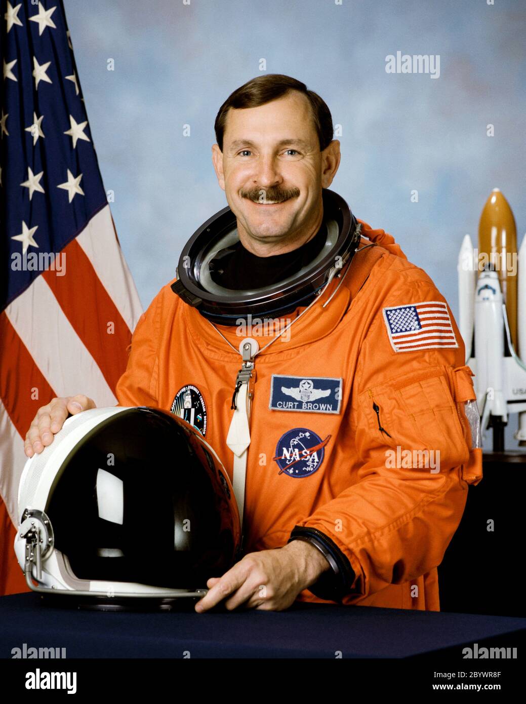 (2 avril 1997) --- astronaute Curtis L. Brown Jr., pilote. Banque D'Images