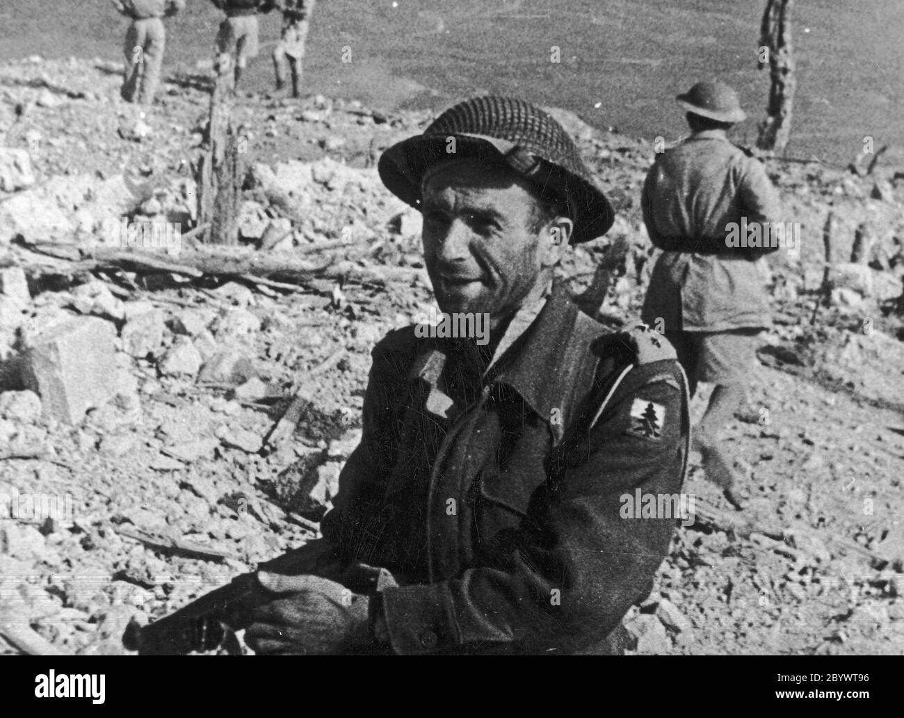 Capt Adam Puzoń vers 1944-1945 Banque D'Images