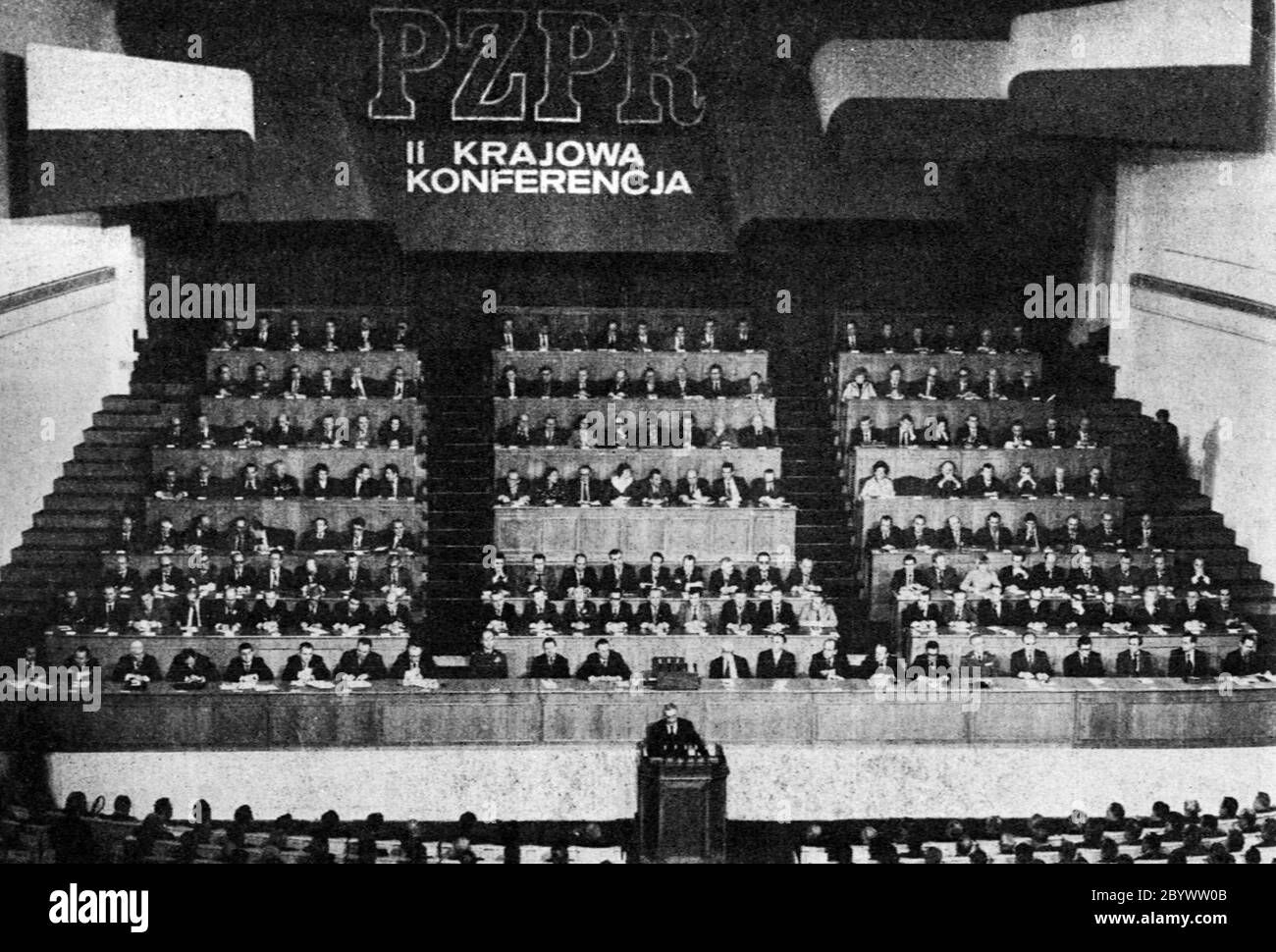 2e Congrès foncier du Parti polonais des travailleurs Unis, 9 janvier 1978 Banque D'Images