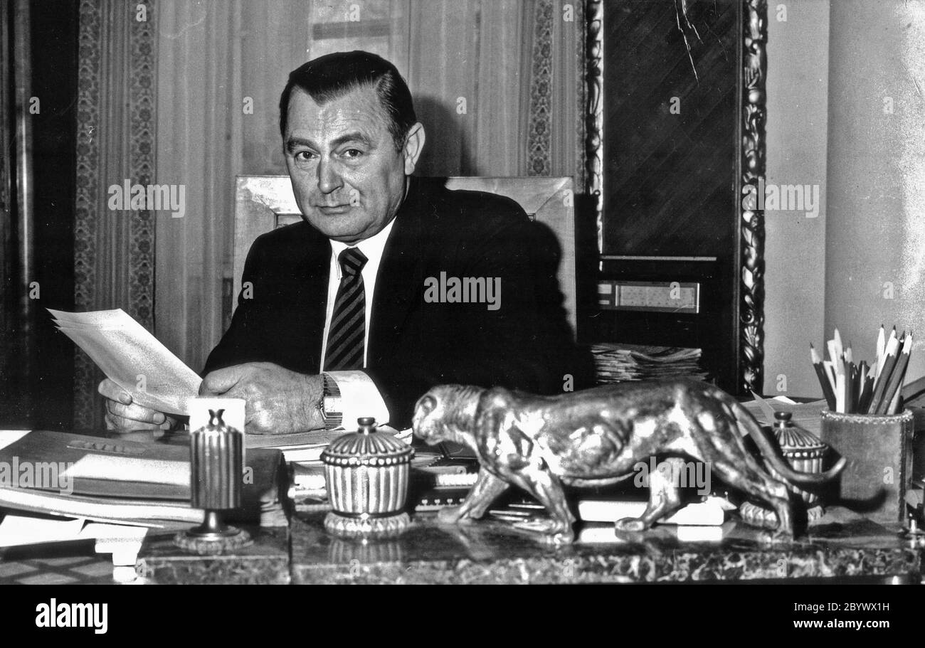 Zbigniew Messner, Premier ministre de la République populaire de Pologne ca . avant 1988 Banque D'Images