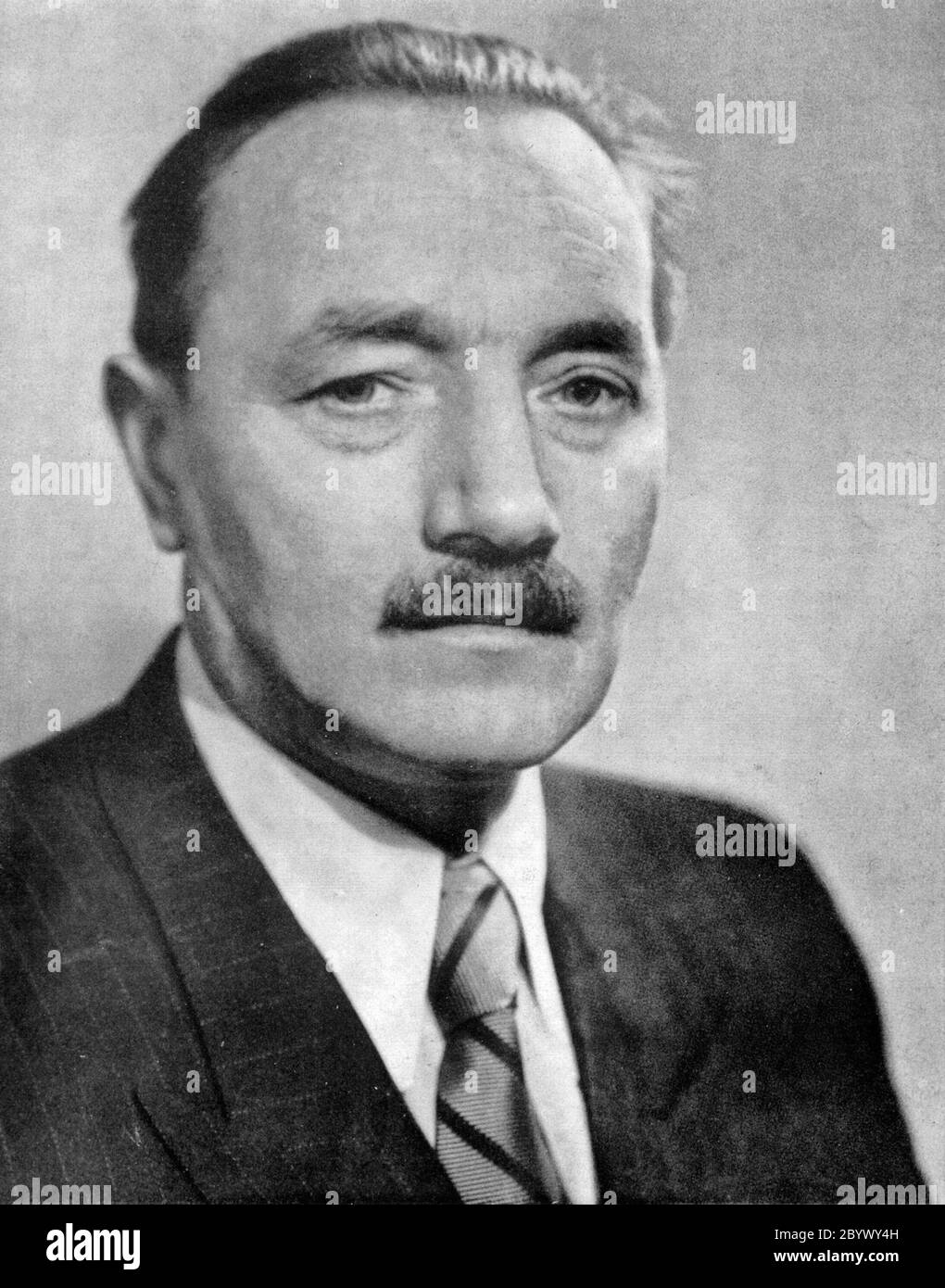 Homme politique polonais, militant communiste et dictateur de facto de Pologne entre 1947 et 1956, Bolesław Bierut (date inconnue) Banque D'Images