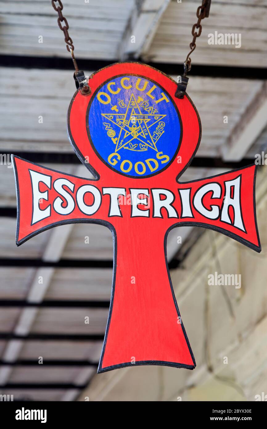 Esoterica store, Quartier français, la Nouvelle Orléans, Louisiane, USA Banque D'Images